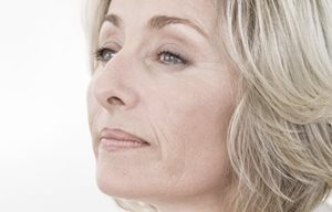 Middle-aged woman´s face.