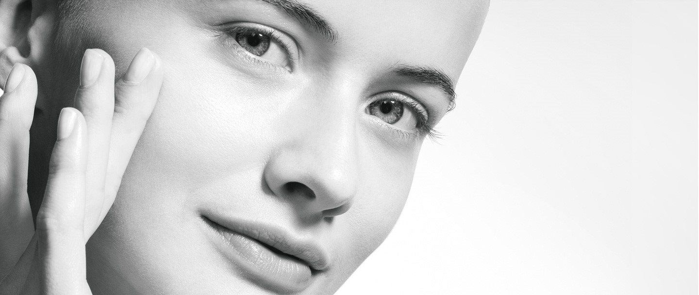 Woman’s face with sensitive and dehydrated skin